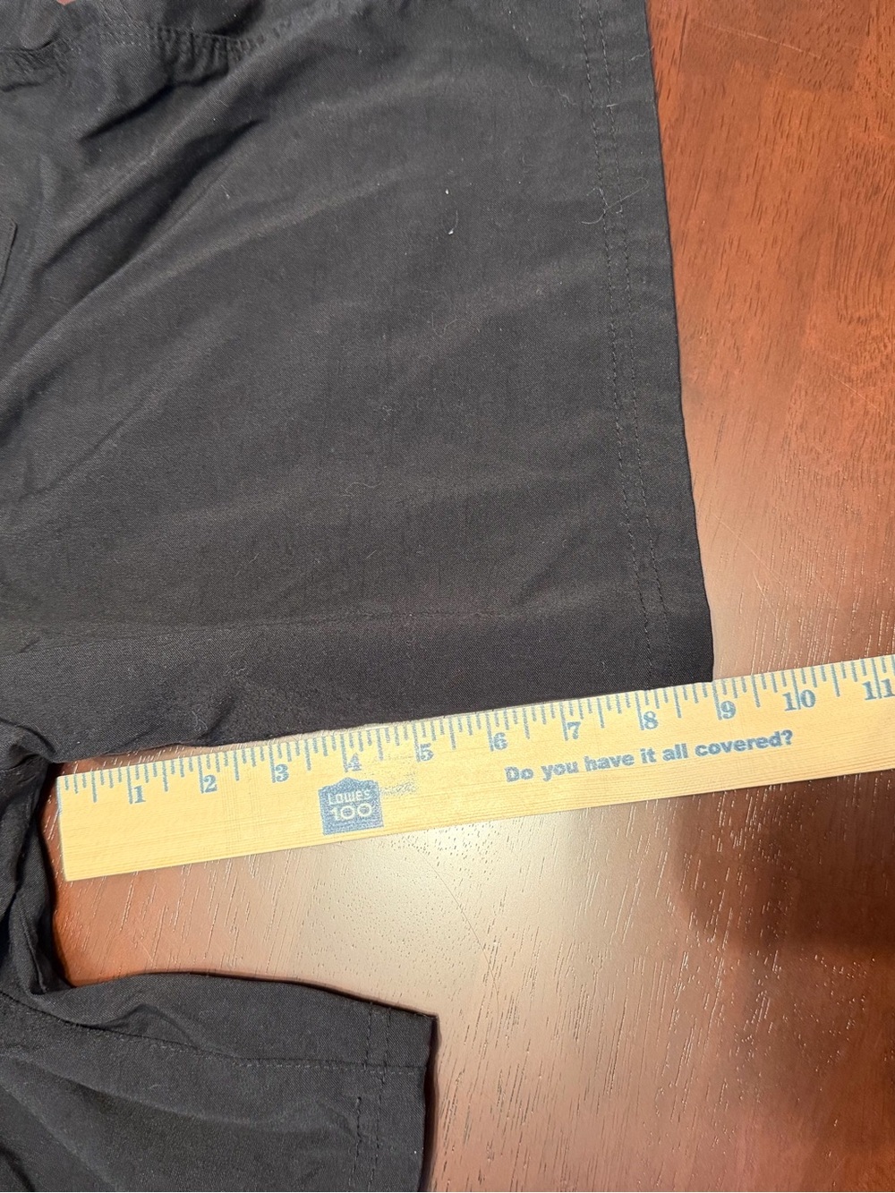 Men's Black Cargo Shorts with Utility Pocket - Picture 8 of 10